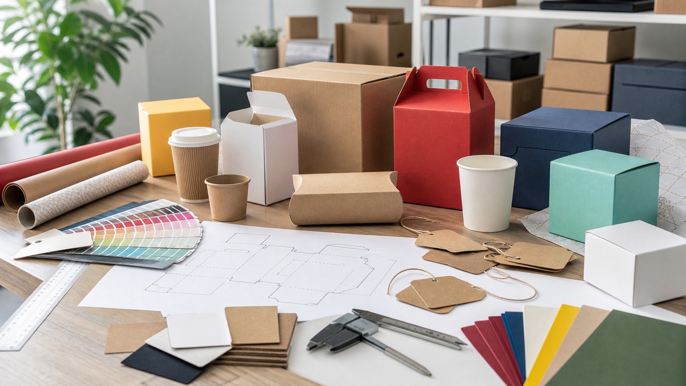 Packaging samples and specification details for quote preparation